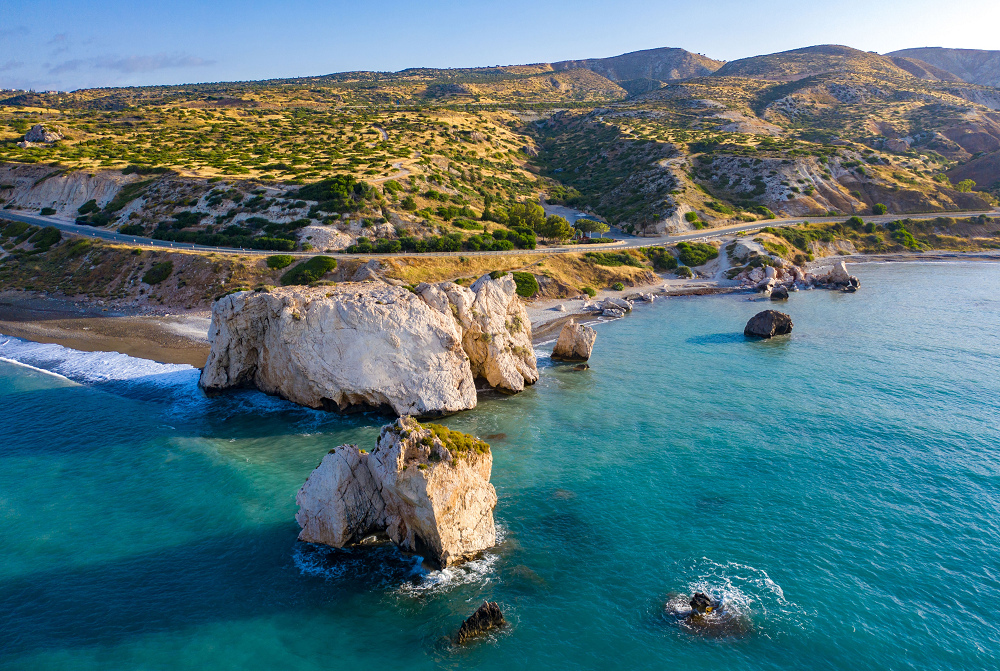 sceneric view of a beach in cyprus